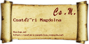 Csatári Magdolna névjegykártya