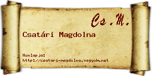 Csatári Magdolna névjegykártya